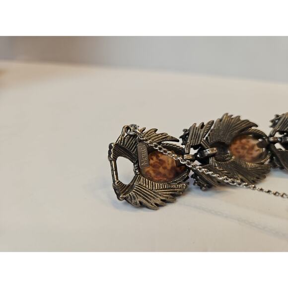 Vintage Florenza Statement Dragon's Breath Bracelet 1960's New York Signed - Picture 3 of 12